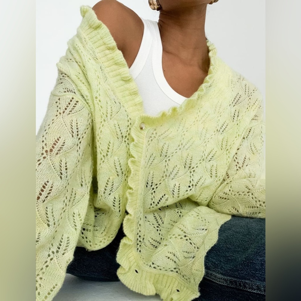 Rumored Light Yellow Women's Cardigan NWT - Picture 3 of 6
